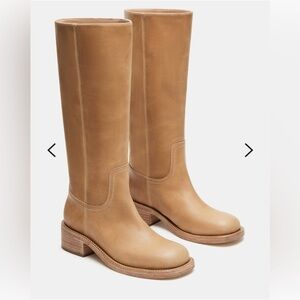 NWOT Steve Madden Riggs Banana Leather Boot - 8.5